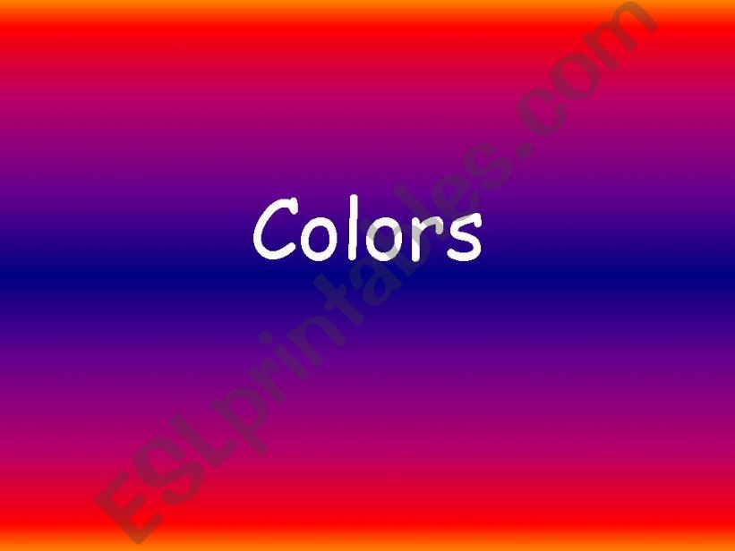 Colors powerpoint