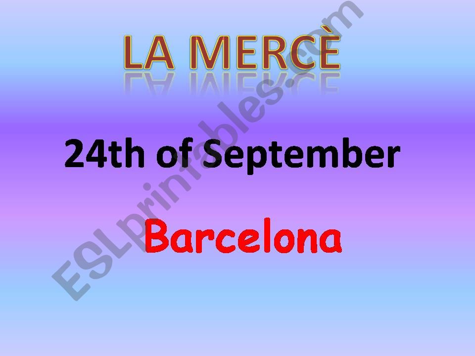 La Merc, the most popular Day in Barcelona