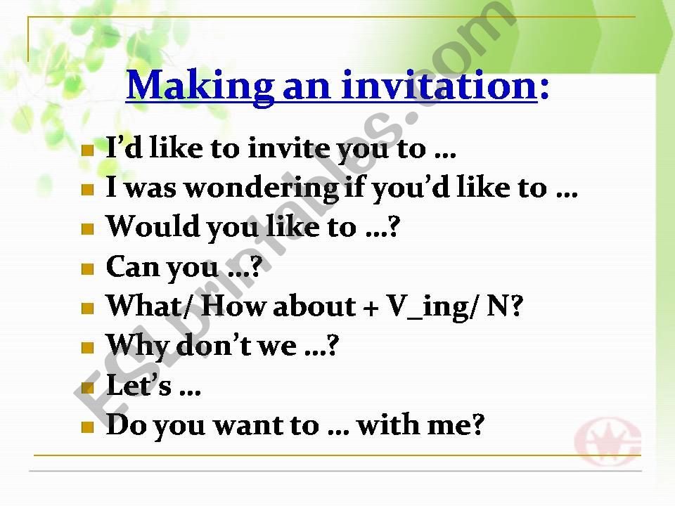 Invitation powerpoint