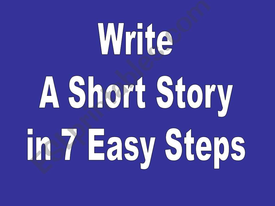 Teaching Short Story Writing powerpoint