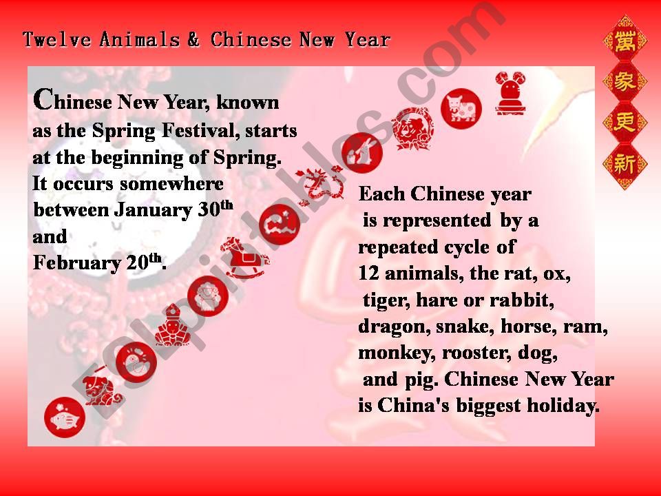 Twelve Animals and Chinese New Year