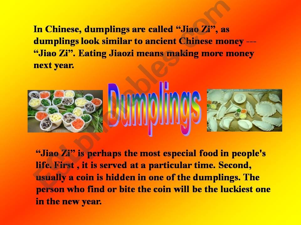 Chinese New Year (dumplings) powerpoint