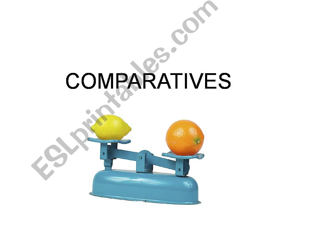 Comparative adjectives powerpoint