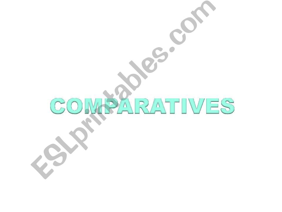 COMPARATIVE-SUPERLATIVE powerpoint