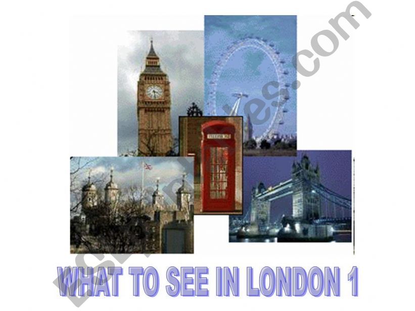 WHAT TO SEE IN LONDON 1 powerpoint