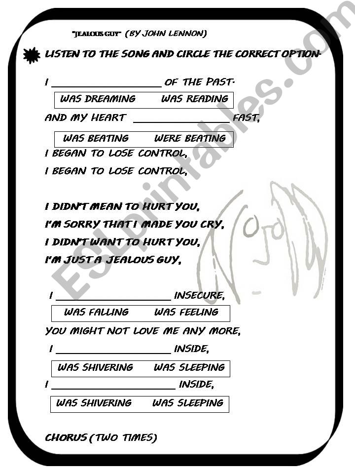 jealous guy powerpoint