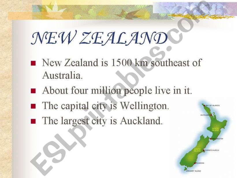 NEW ZEALAND powerpoint