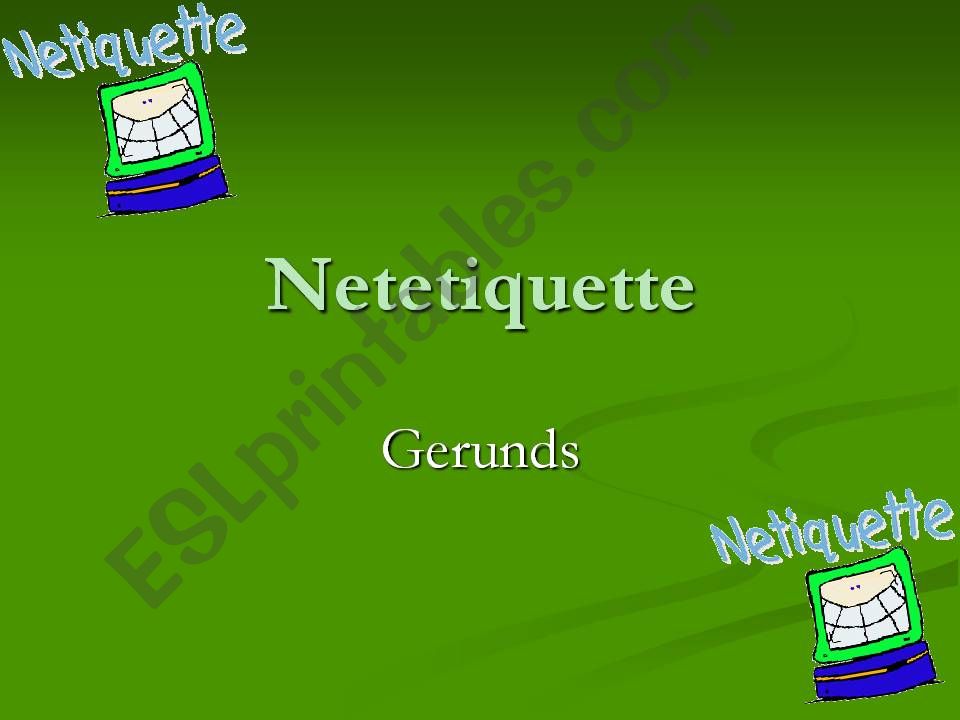 Netetiquette - Speaking powerpoint