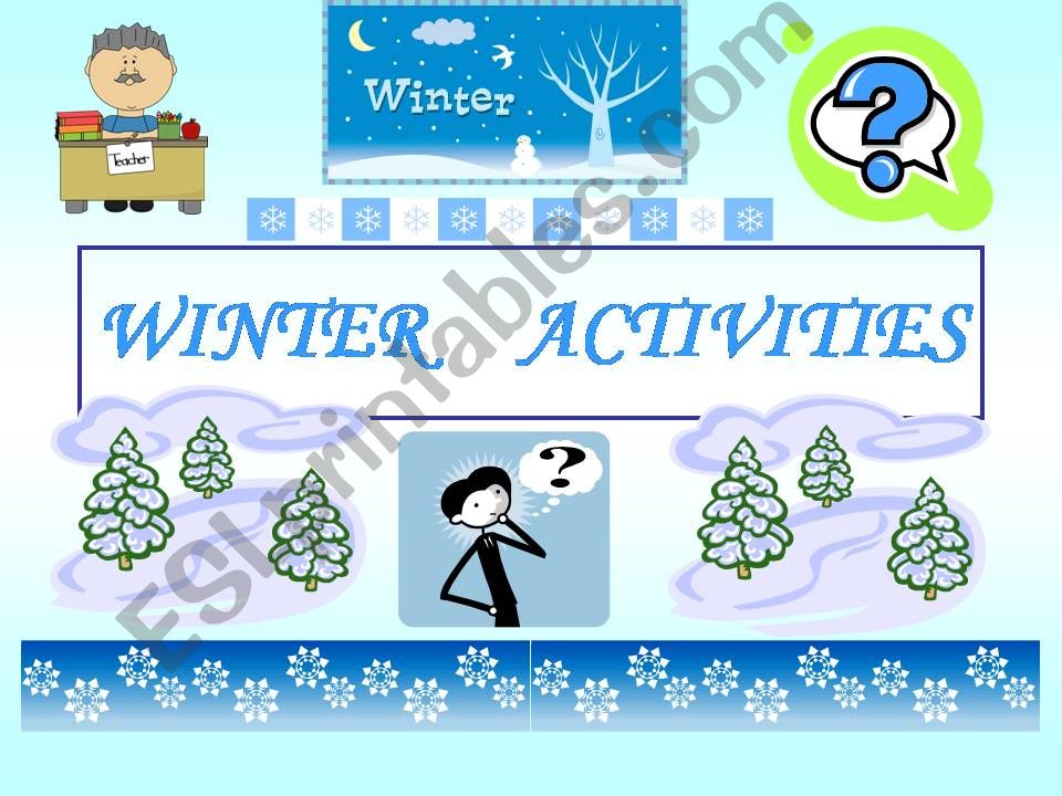 Winter Activities powerpoint