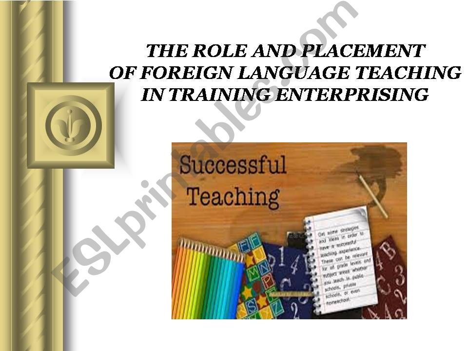 FOREIGN LANGUAGE TEACHING powerpoint