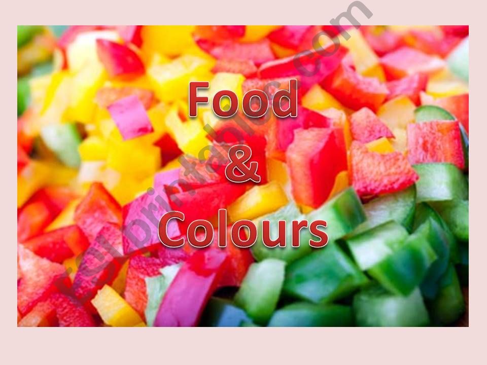 Food & colours powerpoint