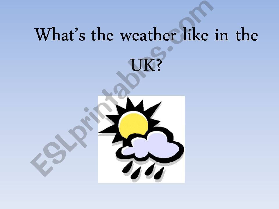 Whats the weather like in the UK?