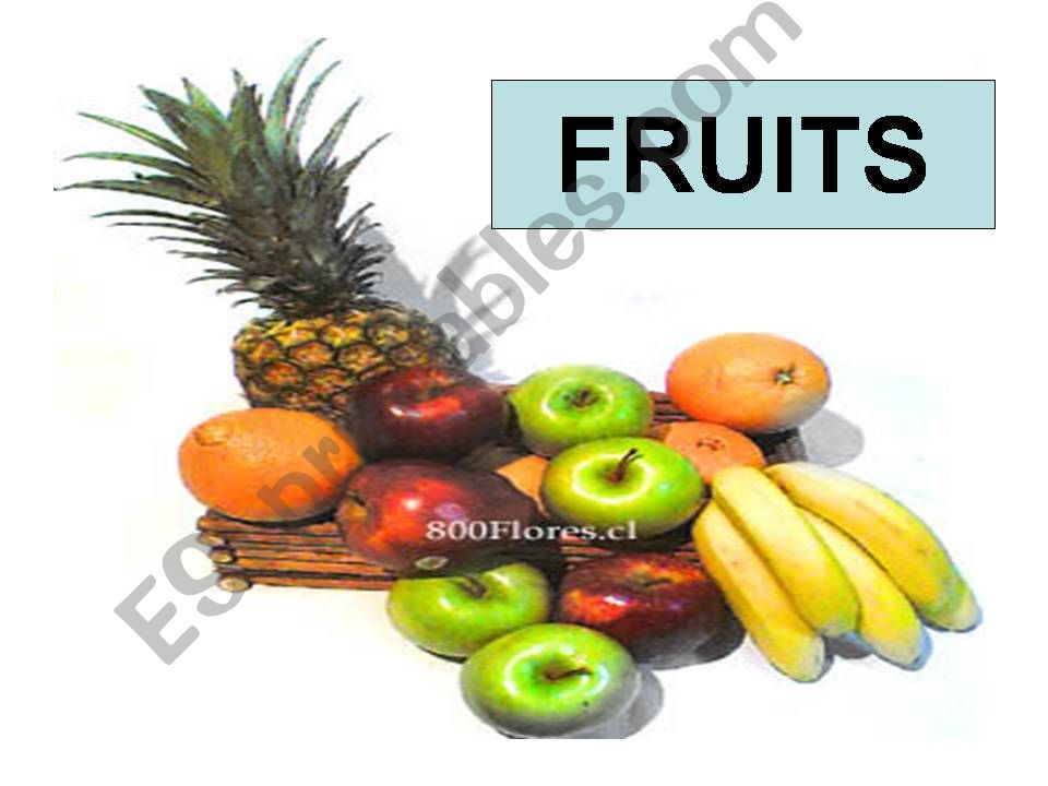 fruits and colors powerpoint