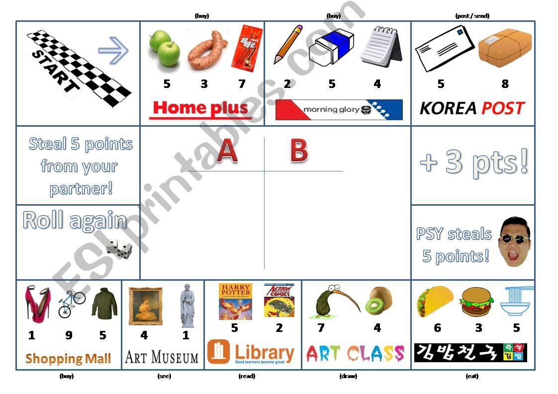 Where Are You Going? (PPT explanation, and printable board game)