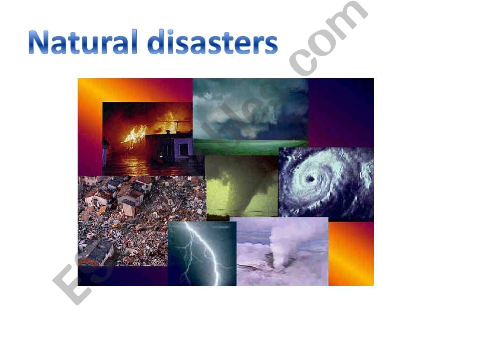 Natural disasters ppt powerpoint