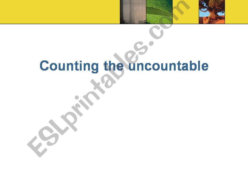 Counting the Uncountable powerpoint