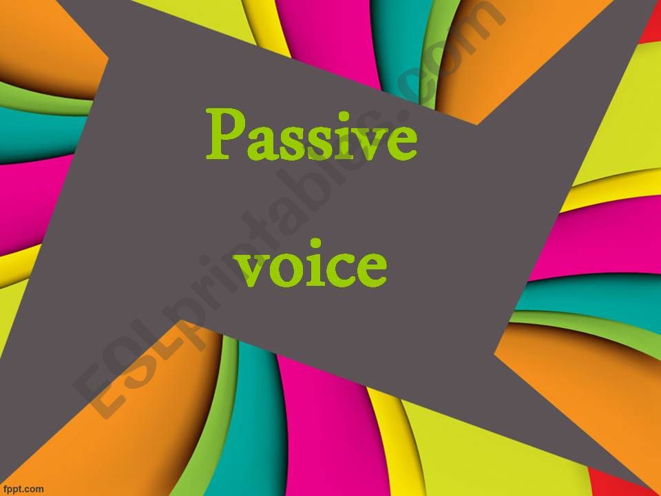 passive voice powerpoint