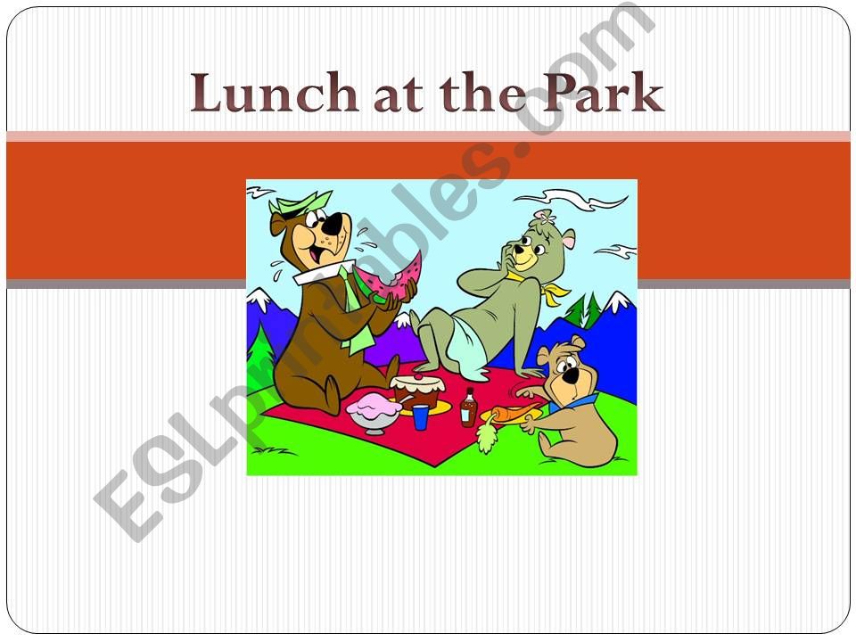 Lunch at the Park powerpoint
