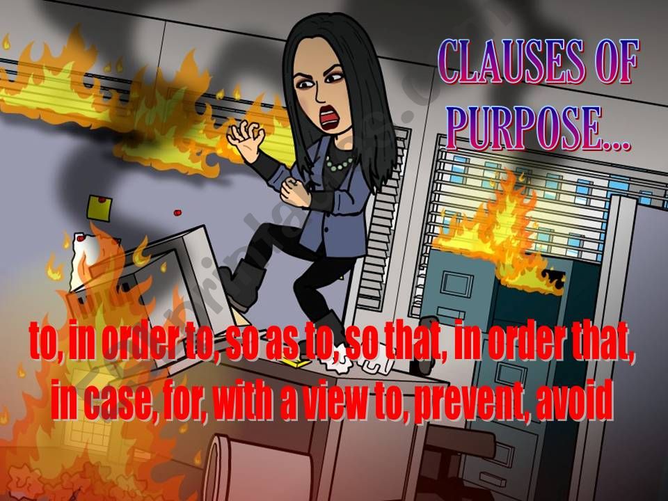 CLAUSES OF PURPOSE powerpoint