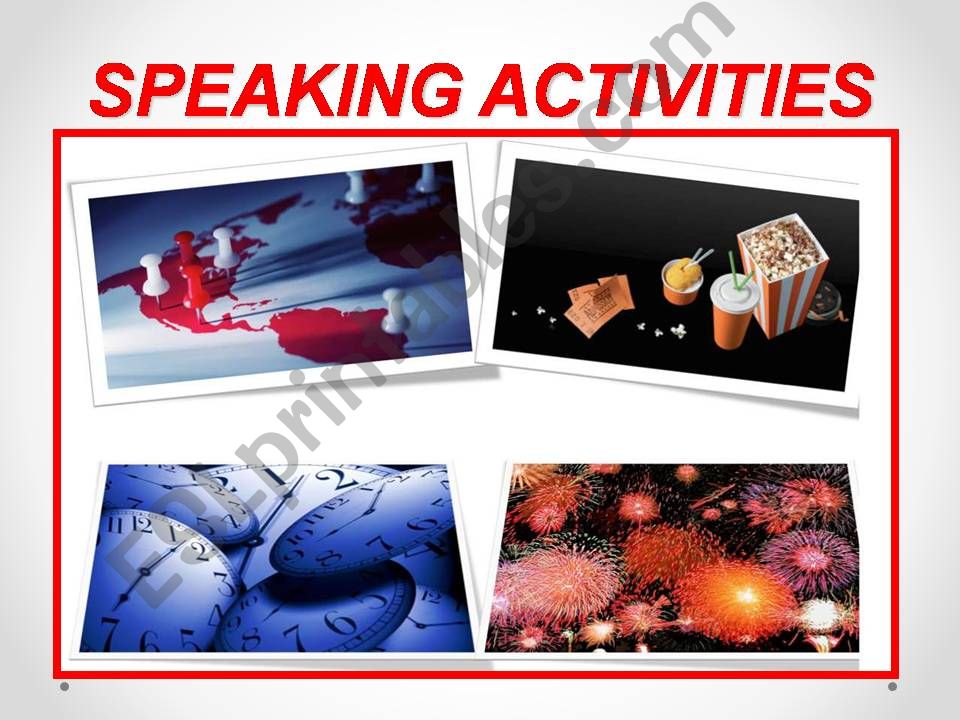 Speaking activities powerpoint
