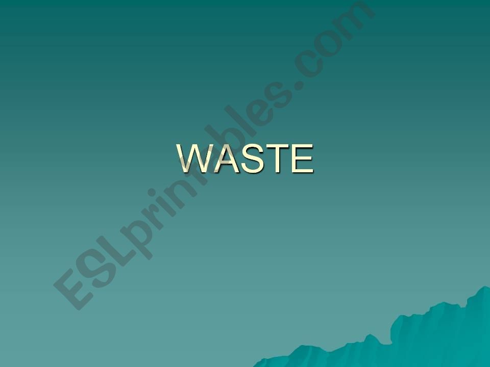 Waste Management powerpoint
