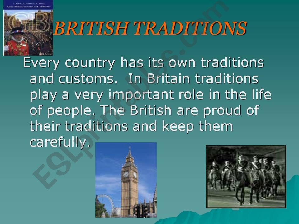 British Traditions powerpoint