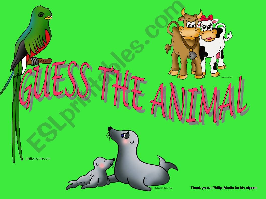 Animal riddles powerpoint