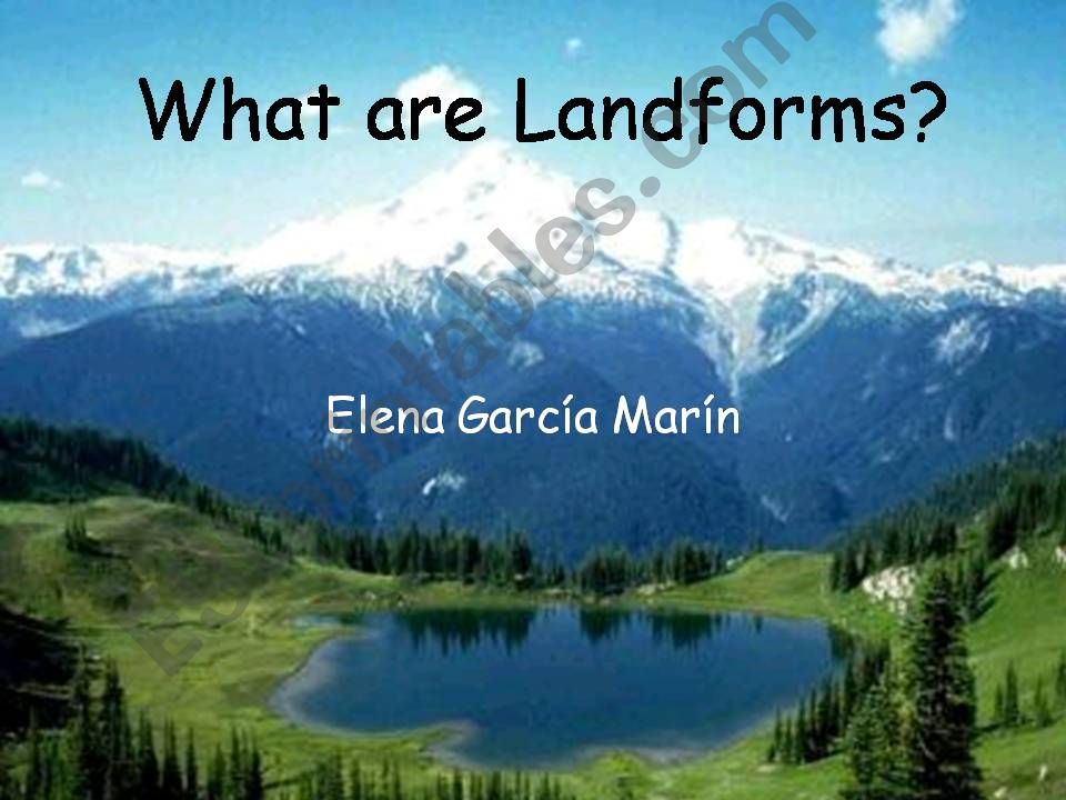 landsform powerpoint