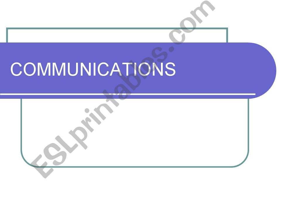 Communications  powerpoint