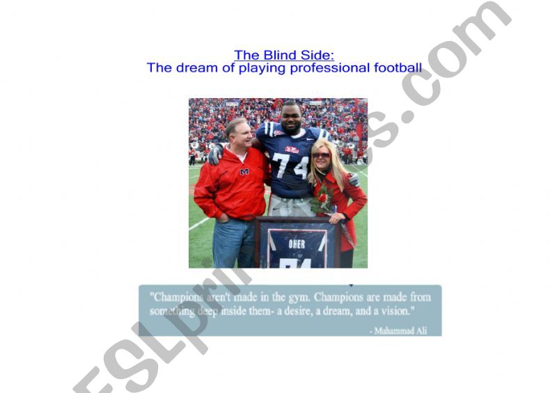 MOVIE: THE BLIND SIDE powerpoint