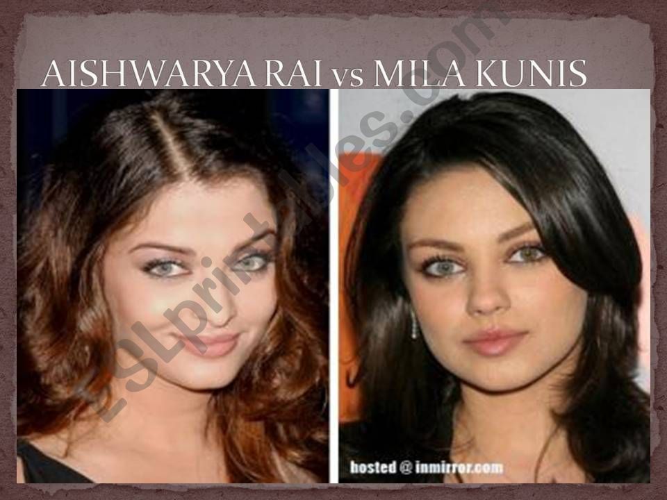 CELEBRITIES ALMOST TWINS powerpoint