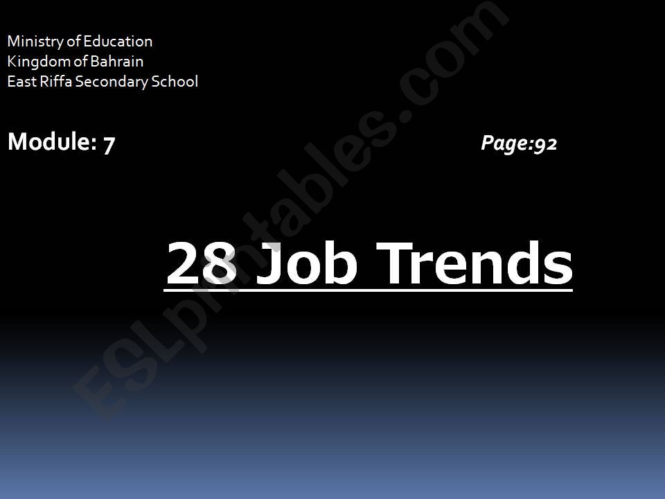 job  trends powerpoint