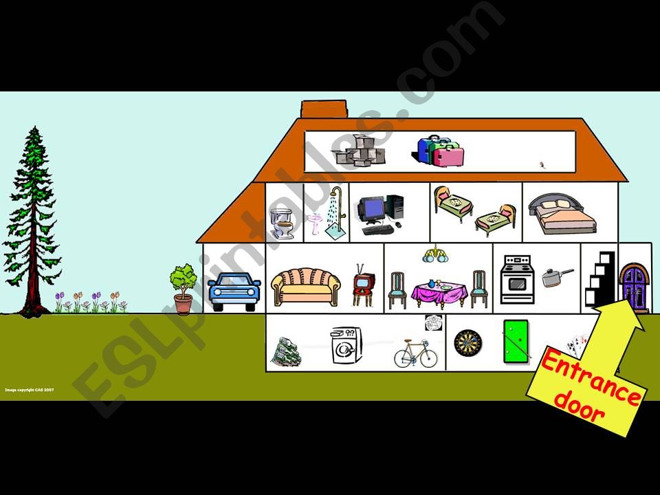 MY house:rooms in the house powerpoint