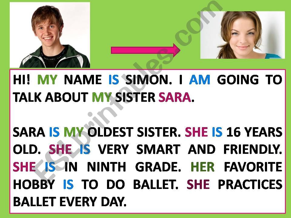 Simon and Sara powerpoint