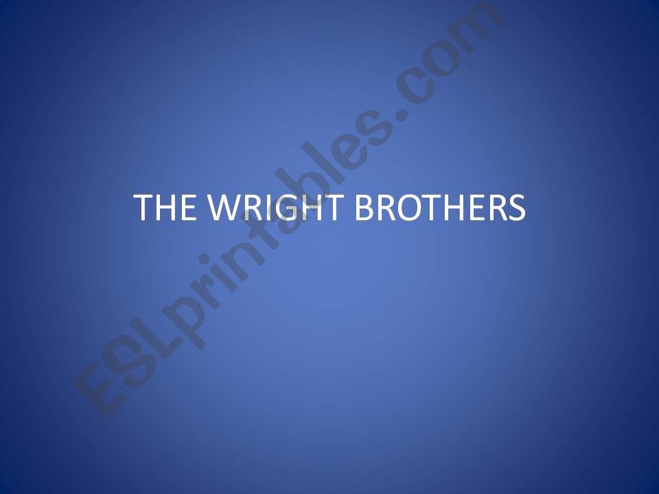 The Wright Brother powerpoint