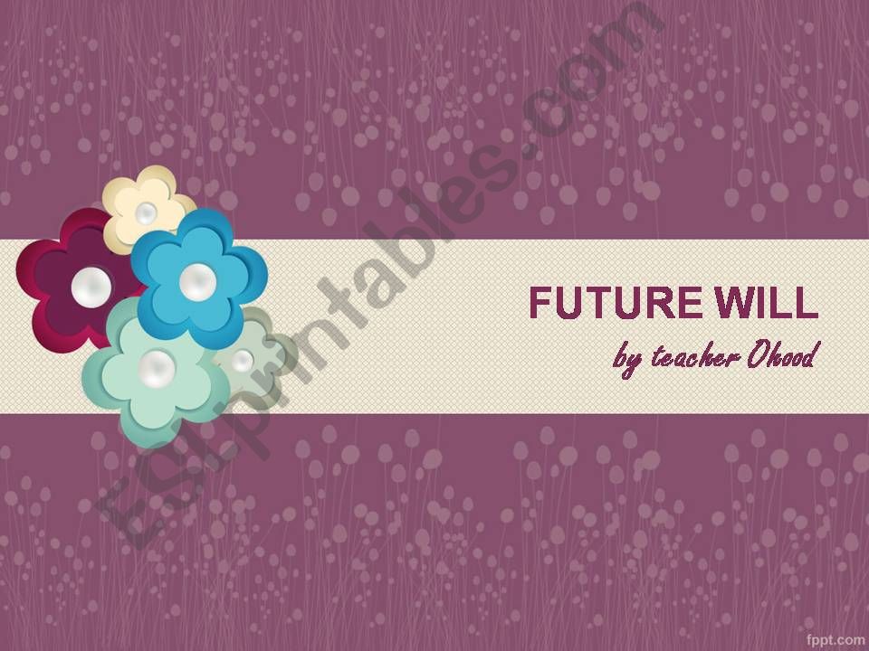 simple future  powerpoint