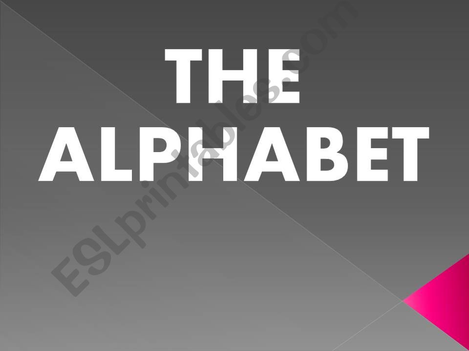 the alphabet powerpoint