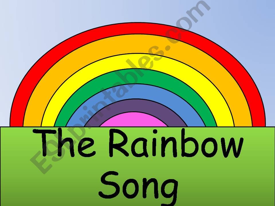 Song animation - The rainbow song.