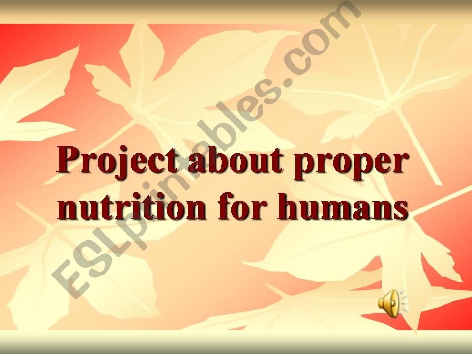 Attitudes / Healthy Food powerpoint
