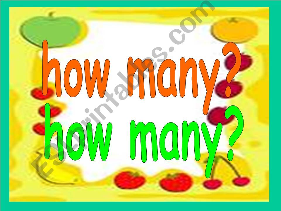 numbers-fruit powerpoint