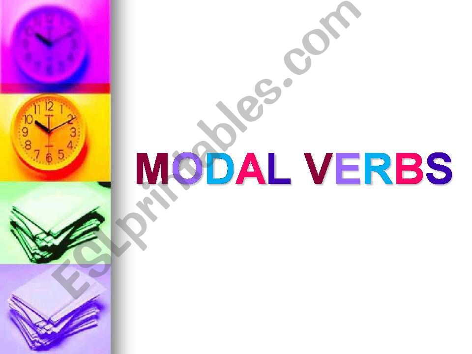 MODAL VERBS powerpoint