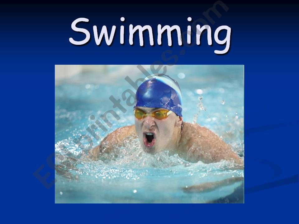 Sport. Swimming Part 1 of 2 powerpoint