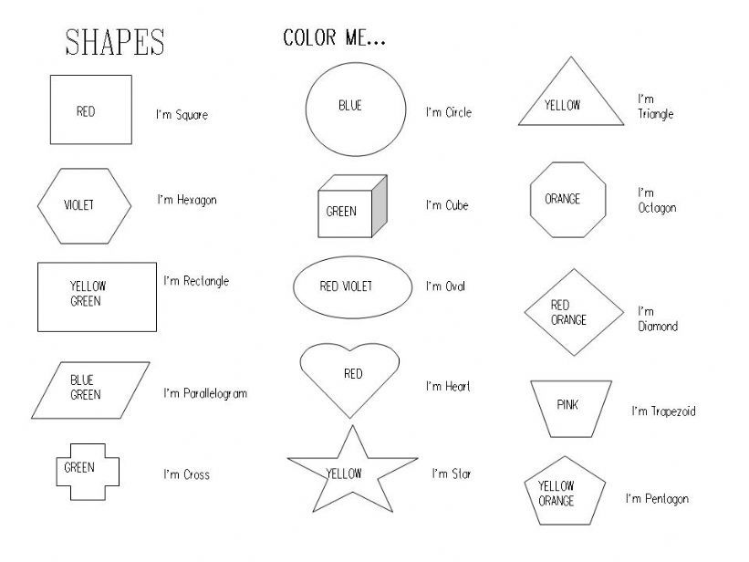 SHAPES AND COLOR powerpoint