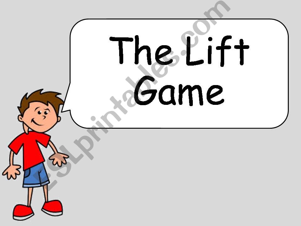 The Lift Game - part 1 powerpoint