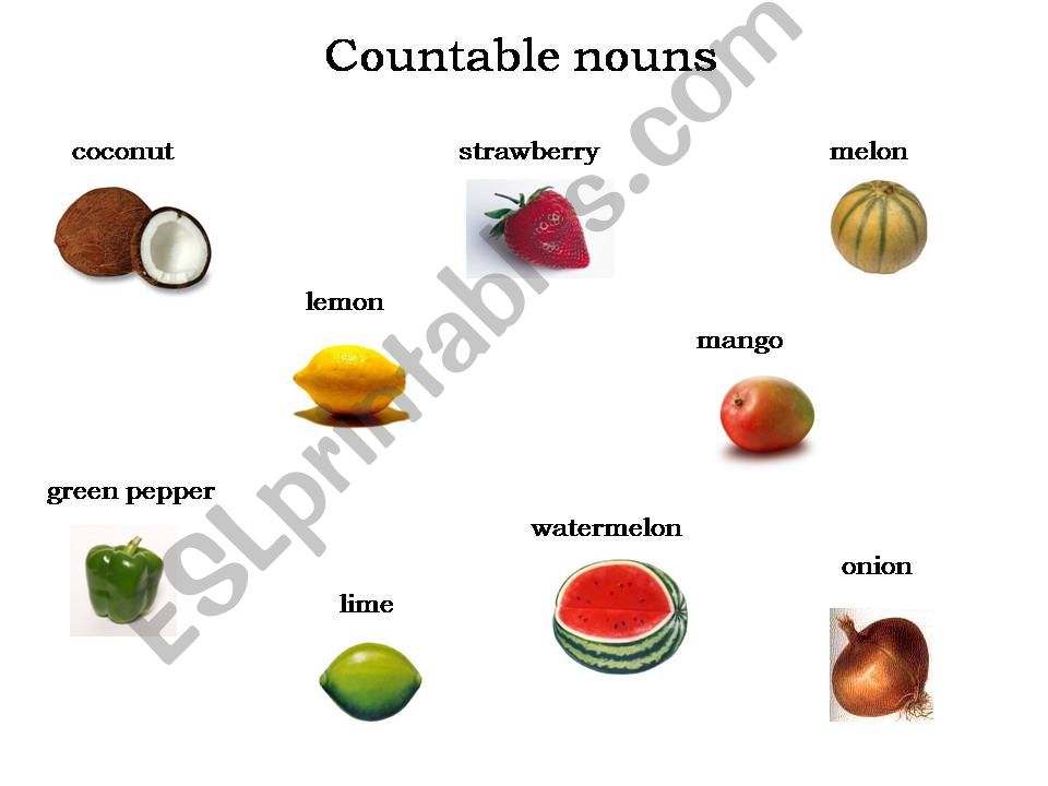 Countable and uncountable nouns