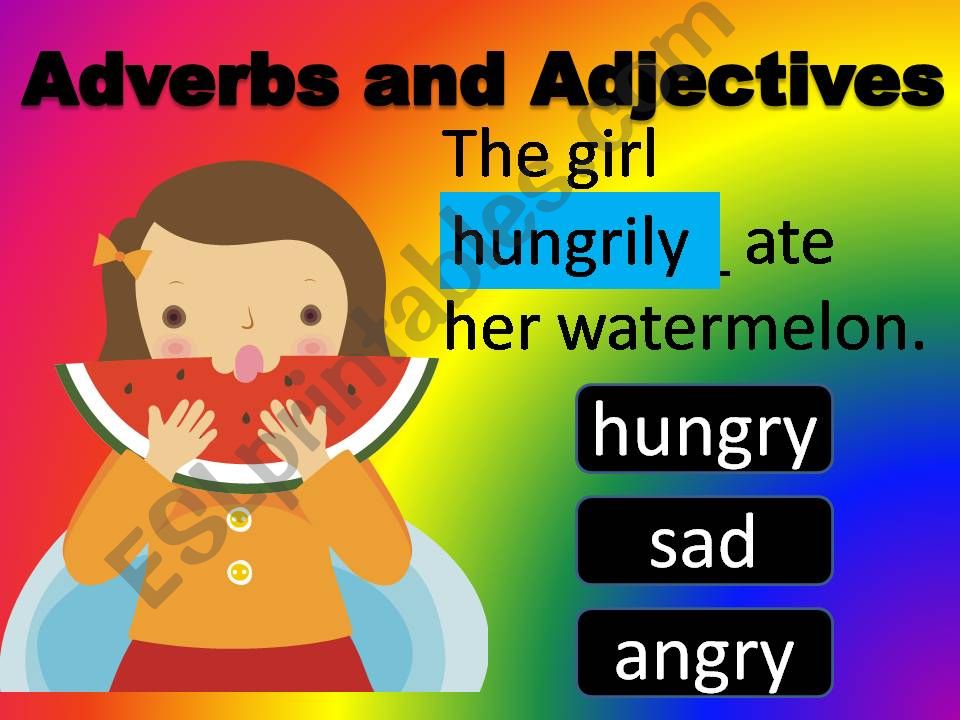 Adverbs and Adjectives powerpoint
