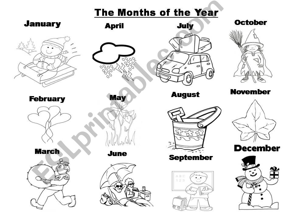 Months of the year powerpoint