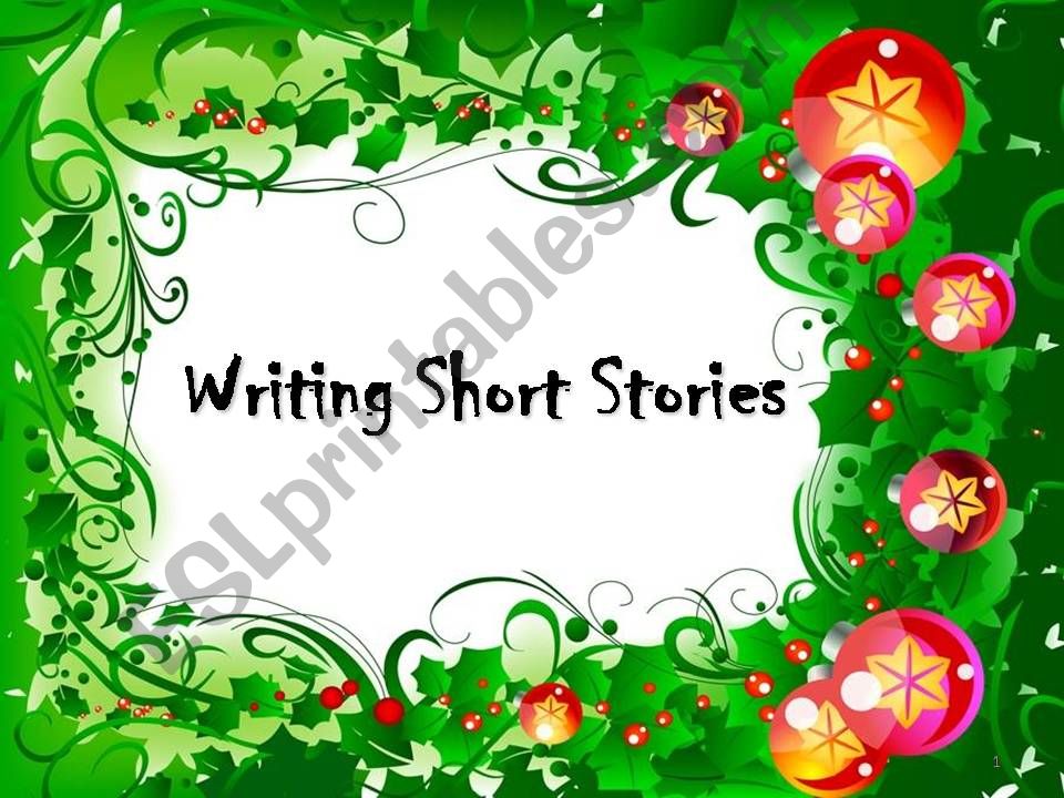 A general idea of writing a short story