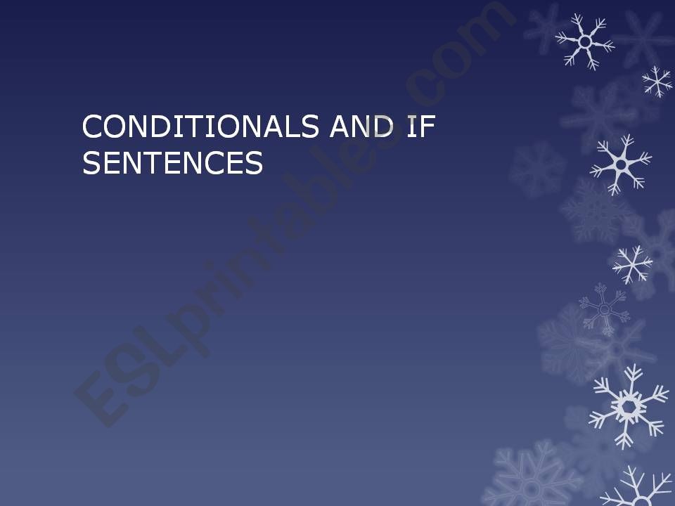 Conditionals review powerpoint