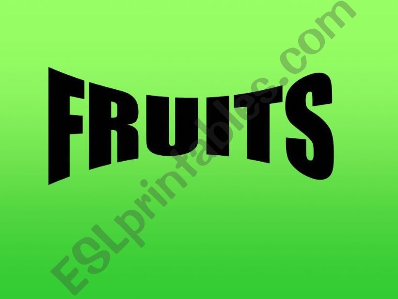 fruits powerpoint